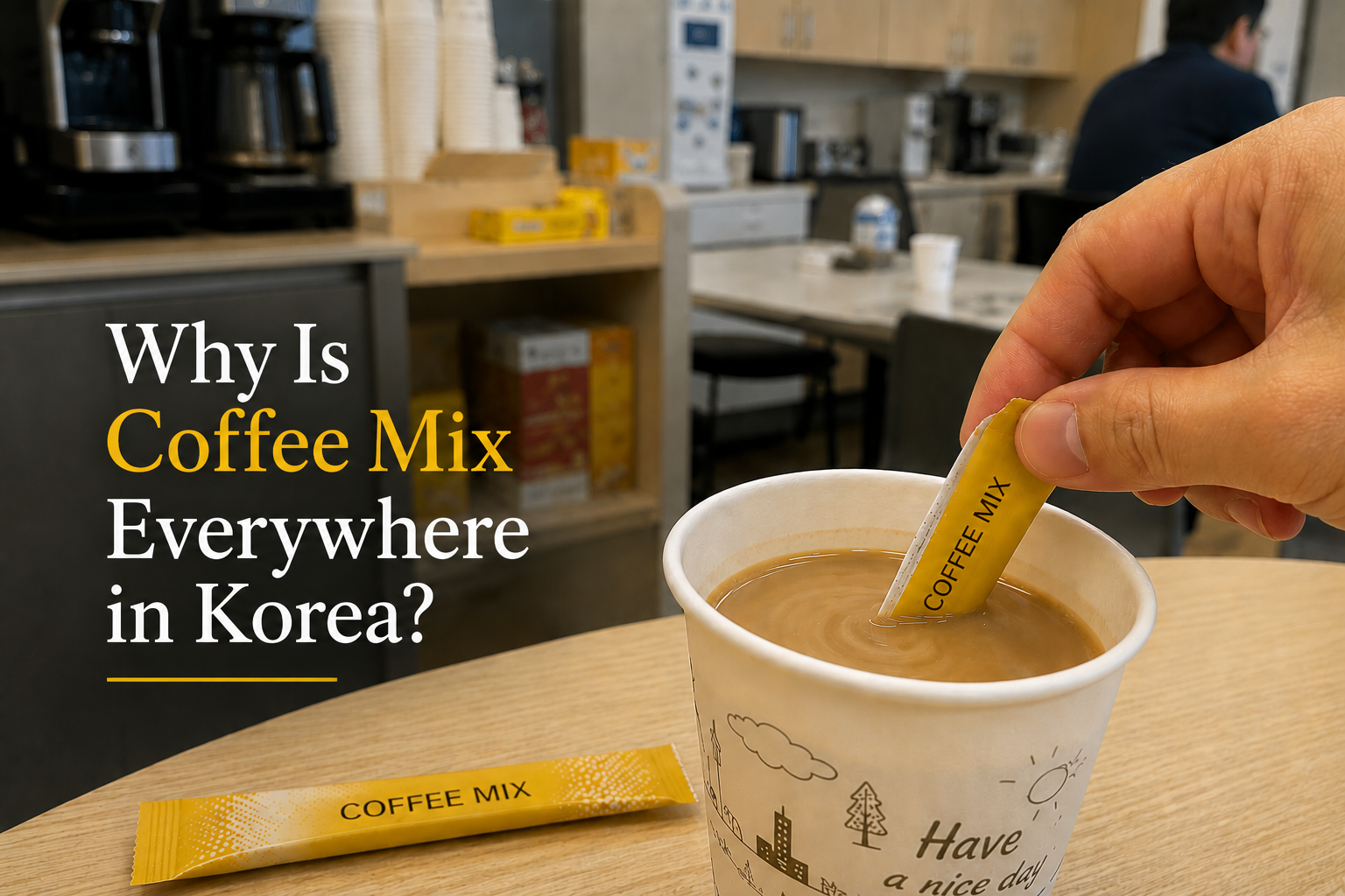 Why Is Coffee Mix Everywhere in Korea? Why Is Coffee Mix Everywhere in Korea?